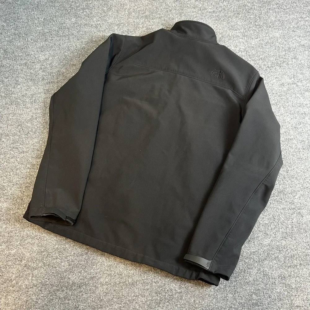 The North Face Mens Softshell Fleece Lined Jacket Black Apex Bionic Large F14